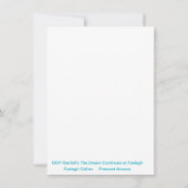 ラフ・セーブル・コリーのポートレート サンキューカード (裏面)