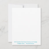 ラフ・セーブル・コリーのポートレート ノートカード (裏面)