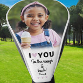 ラフ&バックフォトネームに愛カスタムし ゴルフヘッドカバー