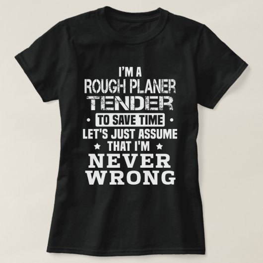 ラフ・プラナー・テンダー Tシャツ (デザイン正面)