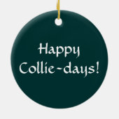 ラフCollieクリスマスギフトオーナメント セラミックオーナメント (裏面)