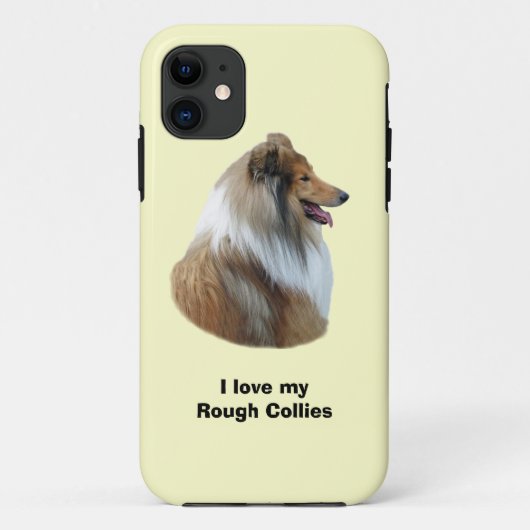 ラフCollie犬のポートレート写真 Case-Mate iPhoneケース (裏面)