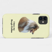 ラフCollie犬のポートレート写真 Case-Mate iPhoneケース (裏面(横))
