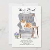 ラフCollie Dog引っ越しました移動告知 案内状 (正面)