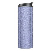 ラフCorduroy狭いストライプインGritty Blue タンブラー (回転左)