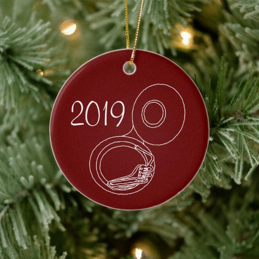 ラフTubaスケッチ セラミックオーナメント (ツリー)