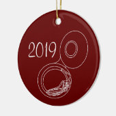 ラフTubaスケッチ セラミックオーナメント (左)