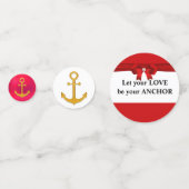 ラブいかりオンレッドゴールデン&ホワイト コンフェッティ (正面)