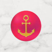 ラブいかりオンレッドゴールデン&ホワイト コンフェッティ (スモール正面)