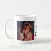 ラブおばあちゃんギフトフォトコラージュ文字 コーヒーマグカップ (左)