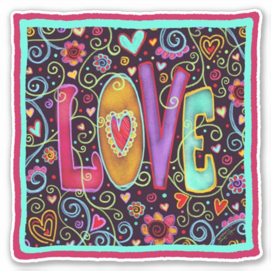 ラブお洒落トレンディーバレンタインインスピリシティ シール (正面)