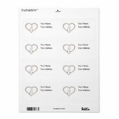 ラブお祝い ラベル (フルシート)