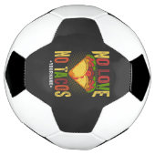 ラブがなければタコスもない 面白いタコスジョーク サッカーボール (回転)