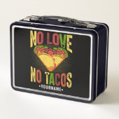 ラブがなければタコスもない 面白いタコスパン メタルランチボックス (裏面)