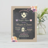 ラブがコッコリ  カップルシャワーティーパーティー招待状 招待状 (スタンド正面)