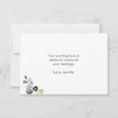 ラブがコーヒーをブレンド カフェパーティー サンキューカード (裏面)