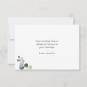 ラブがコーヒーをブレンド カフェ パーティー サンキューカード (裏面)