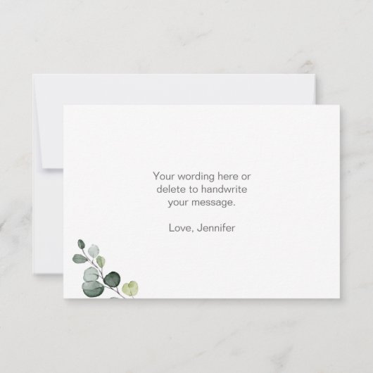 ラブがコーヒーを淹れる パーティー サンキューカード (裏面)