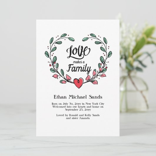 ラブが家族のハート写真発表 案内状 (スタンド正面)