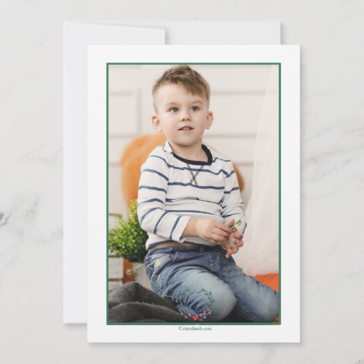 ラブが家族のハート写真発表 案内状 (裏面)