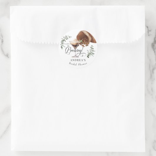 ラブが育まれている | エスプレッソ | マルティーニ | シャワーフェイバー ラウンドシール (バッグ)