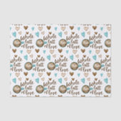 ラブたっぷりのティッシュペーパー 薄葉紙 (正面)