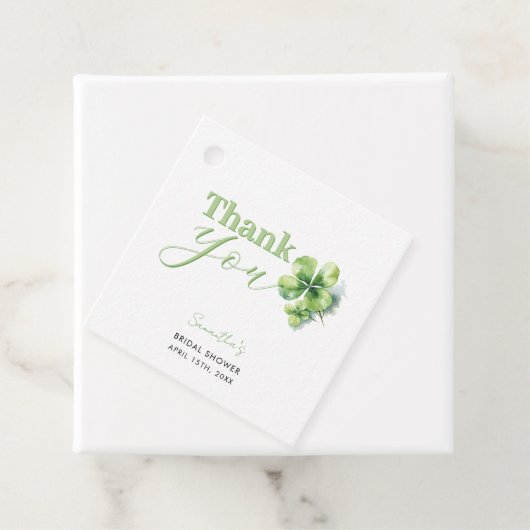 ラブでラッキーなセントパトリックデイブライダルシャワー フェイバータグ (インサイチュ)