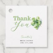 ラブでラッキーなセントパトリックデイブライダルシャワー フェイバータグ (正面)