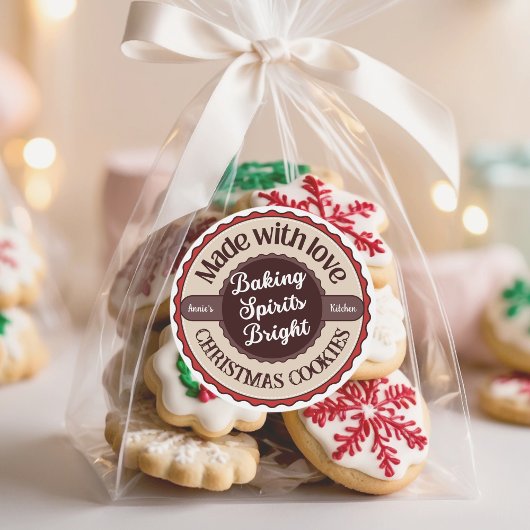 ラブで作ったよ 精神を明るくするベイキング クリスマス ラウンドシール