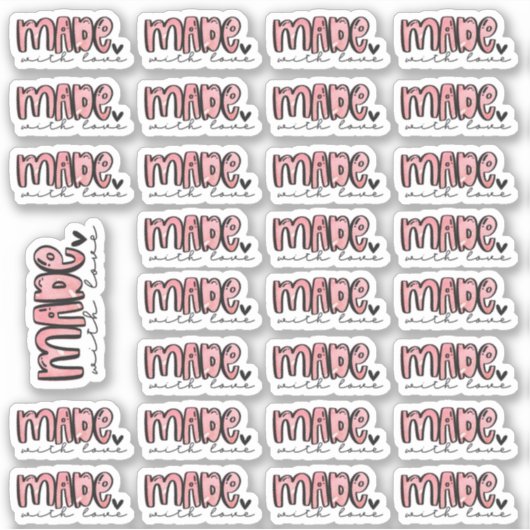 ラブで作成-水彩シール シール (正面)