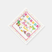 ラブとタコス ナップキン - 白 スタンダードカクテルナプキン (角)
