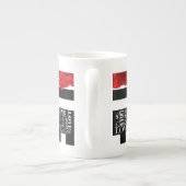 ラブとバラBlackboardスタイルマグ ボーンチャイナマグカップ (裏面)