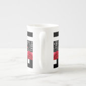ラブとバラBlackboardスタイルマグ ボーンチャイナマグカップ (裏面)