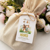 ラブに夢中!素朴なフィッシングベイビーシャワー ギフトタグ