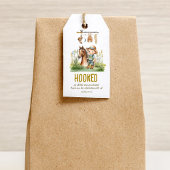 ラブに夢中!素朴なフィッシングベイビーシャワー ギフトタグ