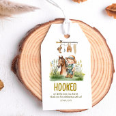 ラブに夢中!素朴なフィッシングベイビーシャワー ギフトタグ