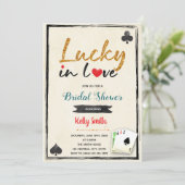 ラブに恵まれ カジノ ブライダルシャワー 招待状 (スタンド正面)