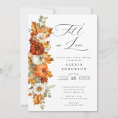 ラブに落ちる ブライダルシャワーの招待状 招待状 (正面)