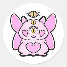ラブのかげこファンタジー生き物ステッカー ラウンドシール
