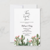 ラブのタコ・フィエスタ カップルシャワーのお誘い 招待状 (正面)