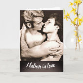 ラブのポストカード カード (黄色い花)