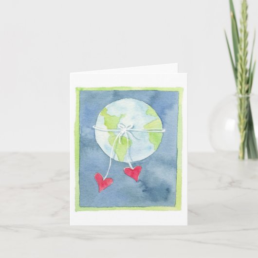 ラブの世界 - グリーティングカード (正面)