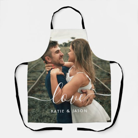 ラブの写真結婚を撮る エプロン (正面)