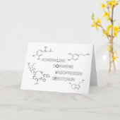 ラブの化学構造カード カード (黄色い花)