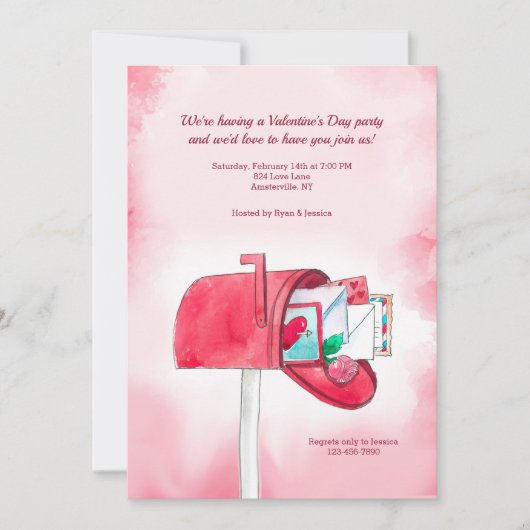 ラブの招待状を送ります 招待状 (正面)