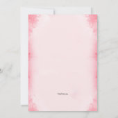 ラブの招待状を送ります 招待状 (裏面)