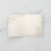 ラブの翼 ウェディングコレクション - サンクユーノート サンキューカード (内部)