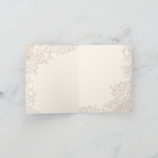 ラブの翼 ウェディングコレクション 感謝のメモ サンキューカード (内部)