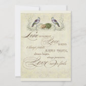 ラブの翼 招待状 - ブライズシャワー (裏面)