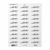 ラブはっきりしたタイポグラフィバレンタインデー ラベル (フルシート)